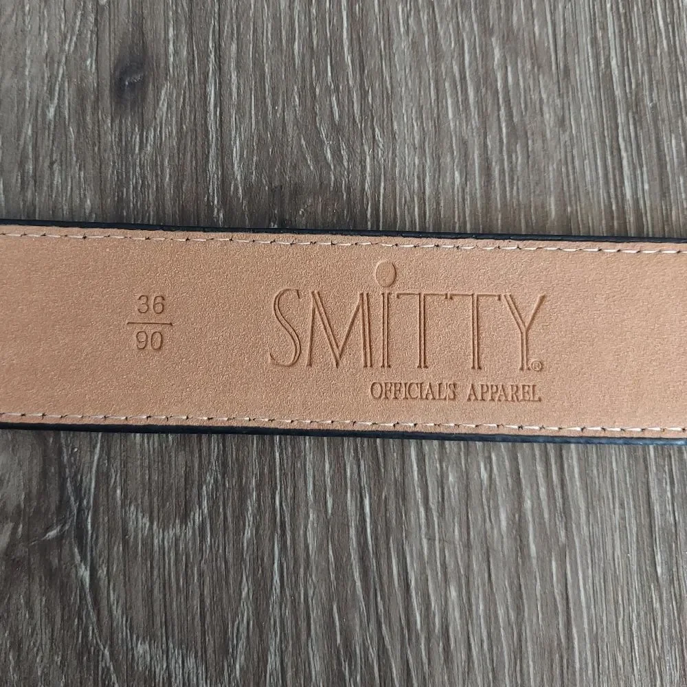 Smitty Official's Apparel Black Leather Belt Size 36